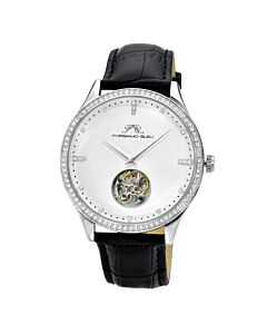 Men's William Leather White Dial Watch