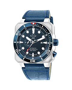 Men's XO Submarine Leather Blue Dial Watch