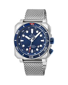Men's XO Submarine Stainless Steel Mesh Blue Dial Watch