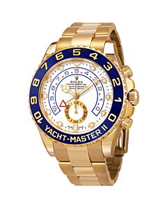 Men's Yacht-Master II 18kt Yellow Gold Rolex Oyster White Dial