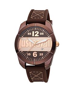 Men's Young Rubber Brown Dial Watch