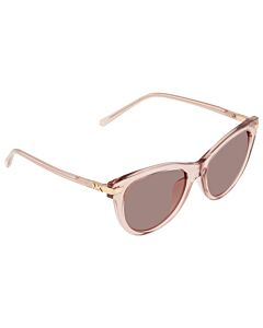 Michael Kors 54 mm Transparent Rose Sunglasses