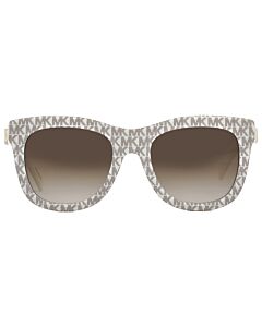 Michael Kors Empire 52 mm Ivory Logo Sunglasses