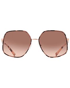 Michael Kors Empire Butterfly 59 mm Rose Gold/Pink Tortoise Sunglasses