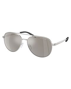 Michael Kors Highlands 60 mm Matte Silver Sunglasses
