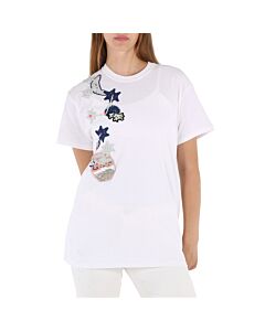 Michaela Buerger Pig On Moon T-Shirt in White