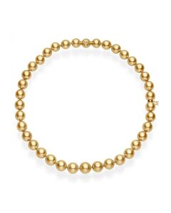 Mikimoto 18" Golden South Sea Pearl Strand Necklace 13.1 x  11mm A+ Grade – 18K Yellow Gold Clasp