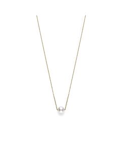Mikimoto Akoya Pearl Pendant Necklace with 18K Yellow Gold 8mm A+ Grade