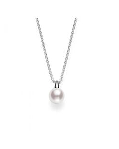 Mikimoto Classic Akoya Cultured Pearl Pendant in 18K White Gold -  8.5mm, A+