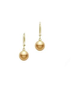Mikimoto Golden South Sea Cultured Pearl Earrings in 18K Yellow Gold - MEA10183GXXKP100