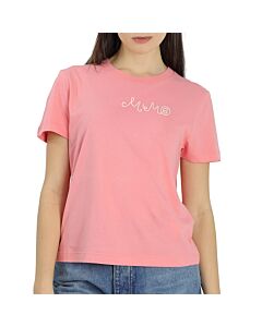 MM6 Short-sleeve Logo Embroidered T-shirt