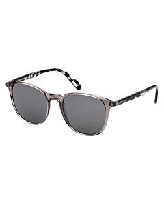 Moncler 54 mm Shiny Black Sunglasses