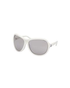 Moncler 69 mm White Sunglasses