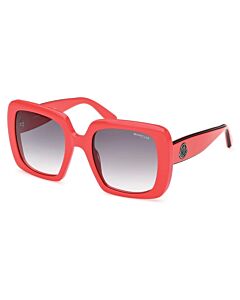 Moncler Blanche 53 mm Red Sunglasses