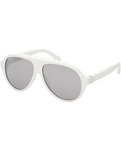 Moncler Caribb 59 mm White Sunglasses