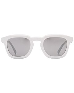 Moncler Gradd 50 mm White/Black Detail Sunglasses