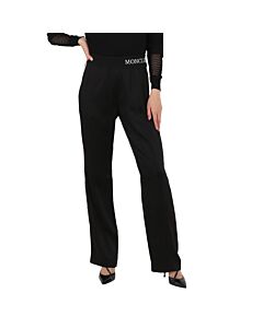 Moncler Ladies Side Stripe Tracksuit Pants in Black