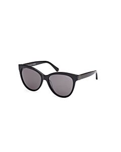 Moncler Maquille 55 mm Shiny Black Sunglasses