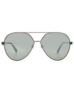Moncler Vizta 59 mm Matte Black;Green;Silver Sunglasses