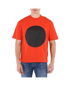 Moncler X Craig Green Men's Orange Cotton Jersey Graphic Print T-Shirt