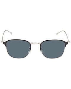 MontBlanc 50 mm Shiny Silver Sunglasses