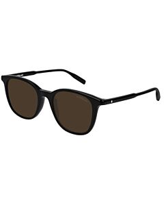 Montblanc 52 mm Black Sunglasses