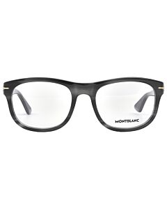 Montblanc 53 mm Dark Grey Horn Eyeglass Frames
