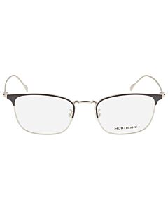 Montblanc 53 mm Silver Eyeglass Frames