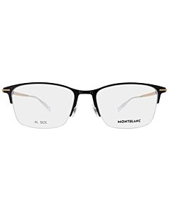 Montblanc 54 mm Black/Gold Eyeglass Frames