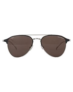Montblanc 55 mm Black/Silver Sunglasses