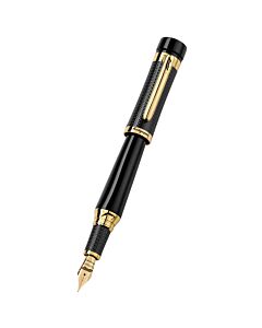 Montegrappa F1 Speed Podium Black Fine Nib Yellow Gold/Black Fountain Pen Limited Edition ISS1L2BC