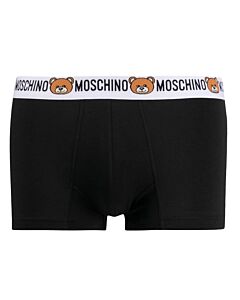 Moschino Black Teddy Logo Waistband Boxer Briefs