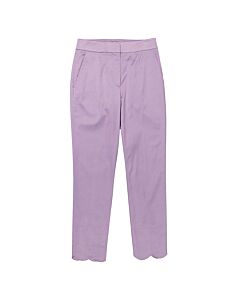 Moschino Ladies Purple High-Waisted Tailored Trousers
