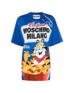 Moschino Tony The Tiger Oversized T-Shirt In Blue
