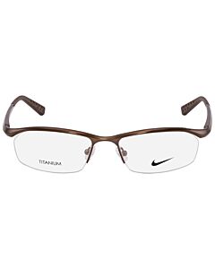 Nike 53 mm Satin Brown Eyeglass Frames