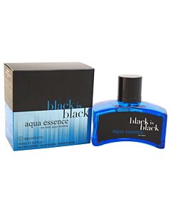 Nu Parfums Men's Black Is Black Aqua Essence EDT Spray 3.4 oz Fragrances 875990000992