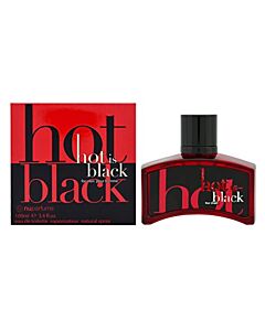 Nu Parfums Men's Hot Is Black EDT Spray 3.4 oz Fragrances 875990000954