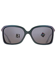 Oakley Wildrye 61 mm Matte Silver;Blue Colorshift Sunglasses