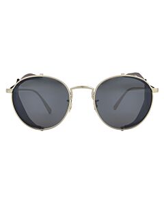 Oliver Peoples Cesarino-L 50 mm Gold/Sequoia Leather Sunglasses