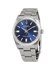 Men's Oyster Perpetual Stainless Steel Blue Dial Watch