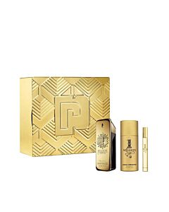 Paco Rabanne Men's 1 Million Parfum Gift Set Fragrances 3349668607969