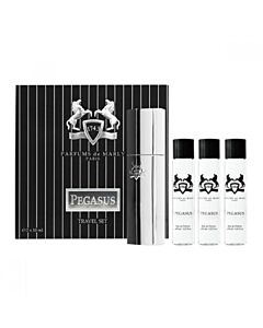 Parfums De Marly Pegasus 4 Pcs Set For Men: Case + 3 x 0.33 oz Eau De Parfum