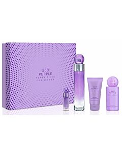 Perry Ellis Ladies 360 Degrees Purple for Women Gift Set Fragrances 844061012622