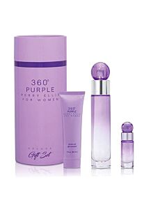 Perry Ellis Ladies 360 Degrees Purple for Women Gift Set Fragrances 844061012837