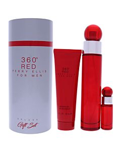 Perry Ellis Men's 360 Degrees Red for Men Gift Set Fragrances 844061012875
