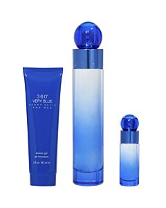 Perry Ellis Men's 360 Very Blue Gift Set Fragrances 844061012882