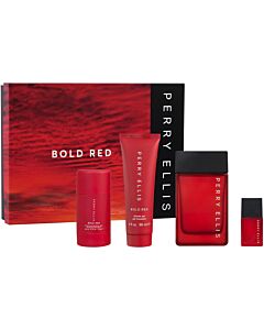 Perry Ellis Men's Bold Red Gift Set Fragrances 844061013230