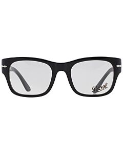 Persol 52 mm Black Eyeglass Frames