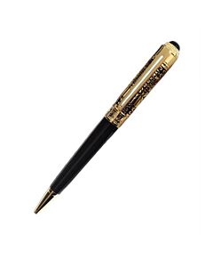 Picasso and Co 18Kt Yellow Gold Plated Brass Ballpoint Pen - Black