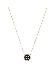 Picasso and Co Buttons Collection 18k Rose Gold Diamond Necklace